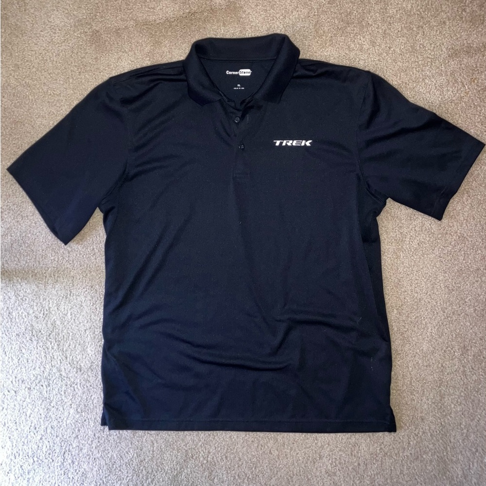 Men's Navy Polo Shirt with TREK embroidered logo